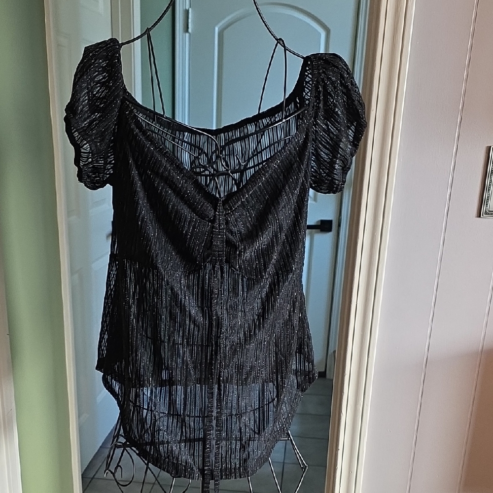 Elegant Black Women's Top